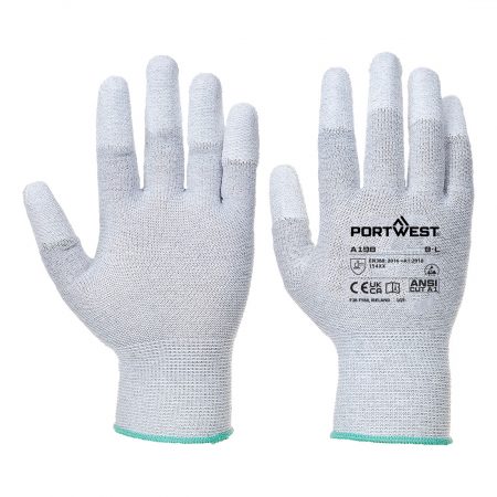 Anti-statisk PU fingertupp Hanske Multipack (Pk12)