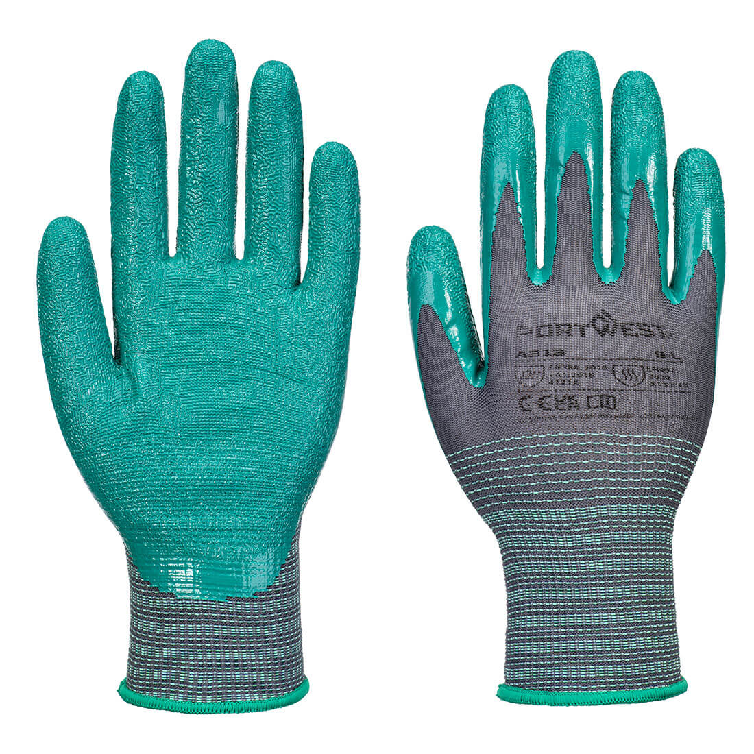 Grip 15 Nitril Rynket Hanske (Pk12)