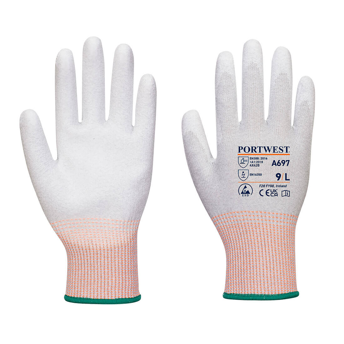 LR13 ESD PU Hanske (12PK)