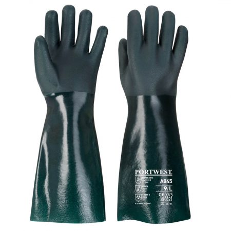 Dobbeldyppet PVC hanske 45cm Multipack (Pk12)
