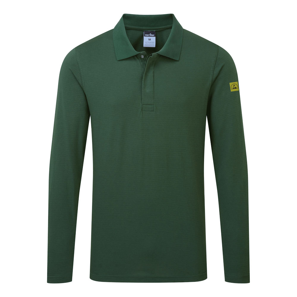 Antistatisk ESD Polo L/S - Bilde 3