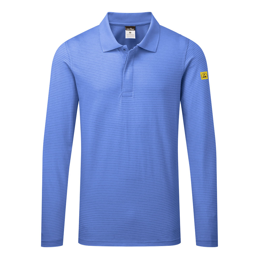 Antistatisk ESD Polo L/S - Bilde 4