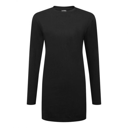 T-skjorte med avslappet passform i bomull for dame L/S