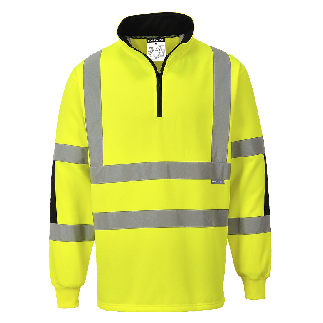 Xenon Hi-Vis genser med krage og glidelås - Bilde 2