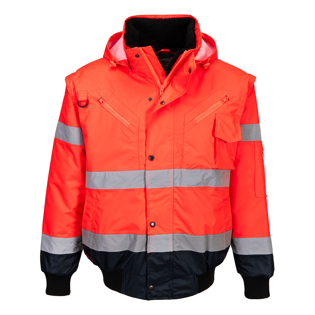 HI-Vis 3-i-1 pilotjakke med kontrast - Bilde 2