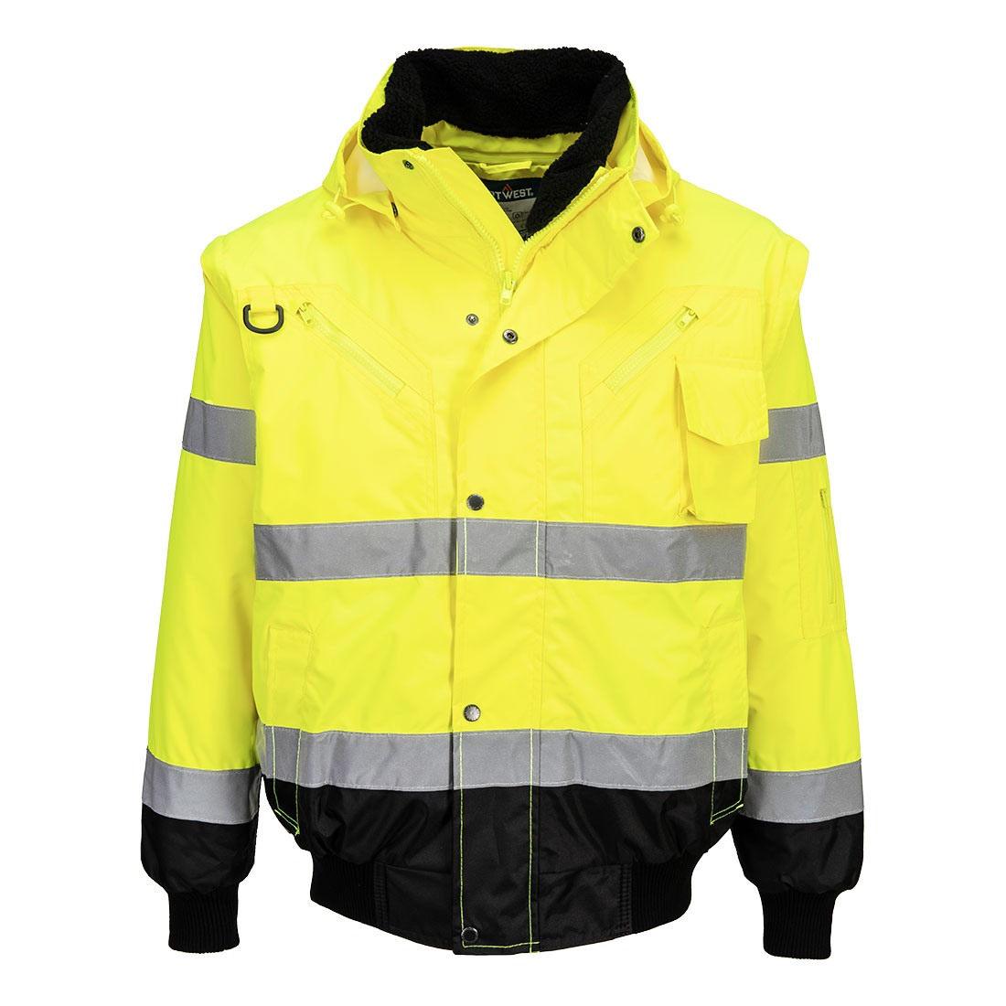 HI-Vis 3-i-1 pilotjakke med kontrast - Bilde 3