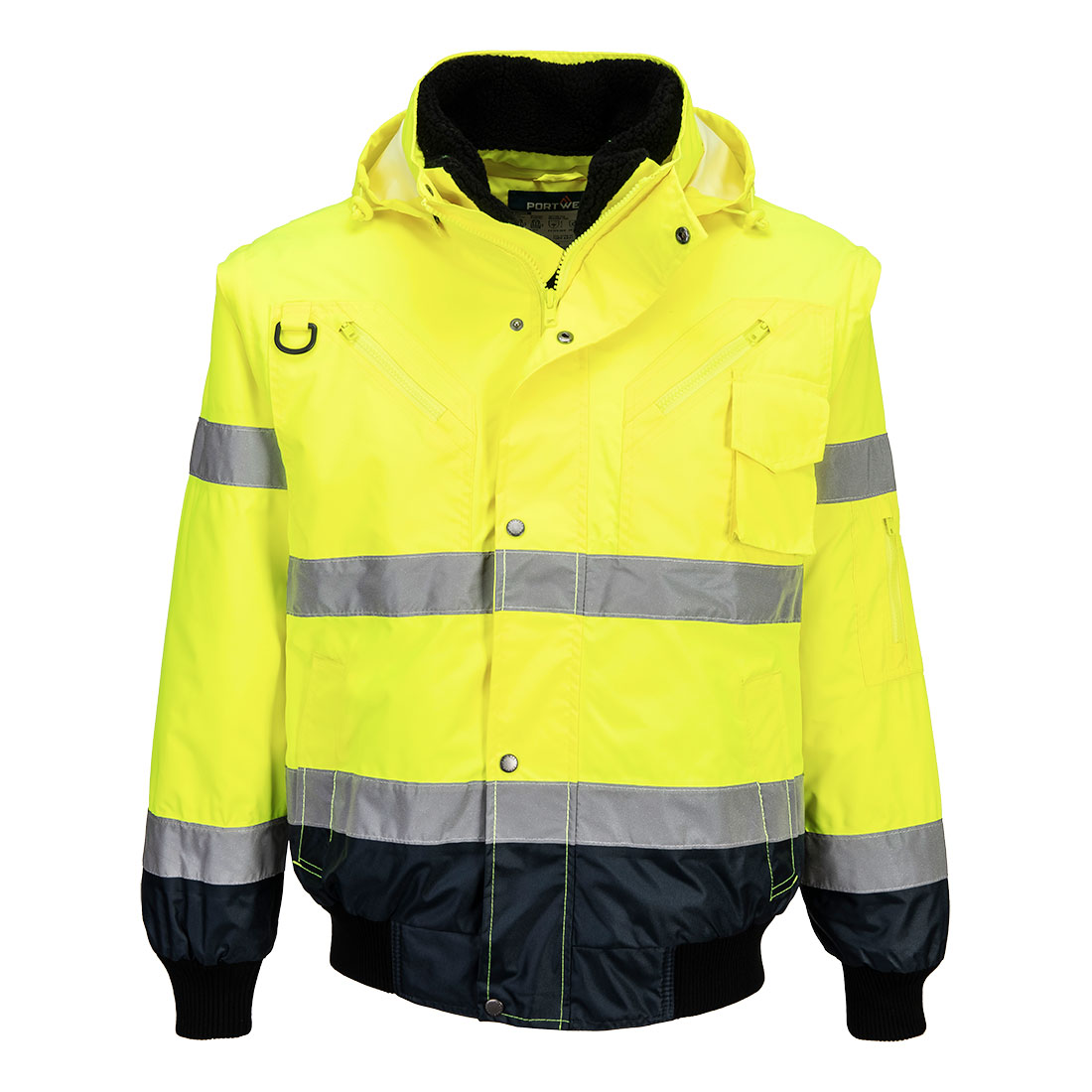 HI-Vis 3-i-1 pilotjakke med kontrast - Bilde 5