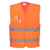Hi-Vis Half Mesh Vest