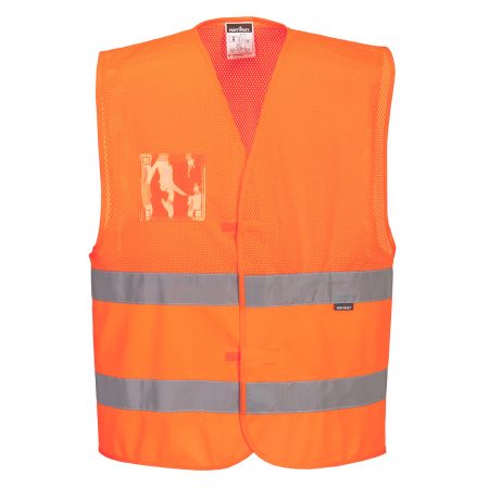 Hi-Vis Half Mesh Vest