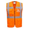 Madrid Hi-Vis Half Mesh Executive Vest