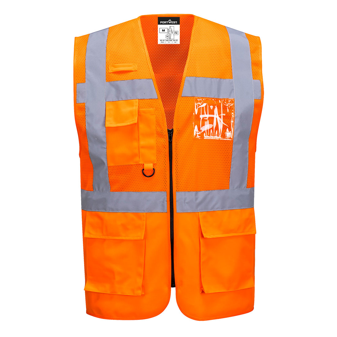 Madrid Hi-Vis Half Mesh Executive Vest