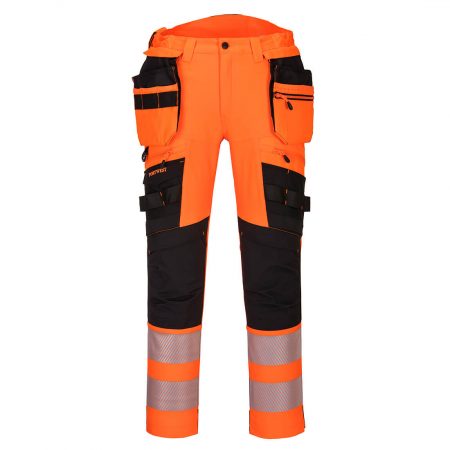 DX4 Hi-Vis håndverksbukse med avtagbare lommer