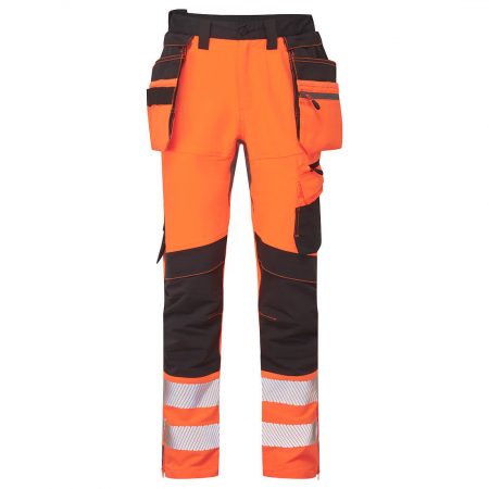 DX4 Hi-Vis Håndverksbukse m.zip lommer
