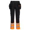 DX4 Hi-Vis kl.1 Håndverksbukse med avtagbare verktøylommer