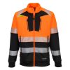 DX4 Hi-Vis Kl.1 Høyhalset Genser med glidelås