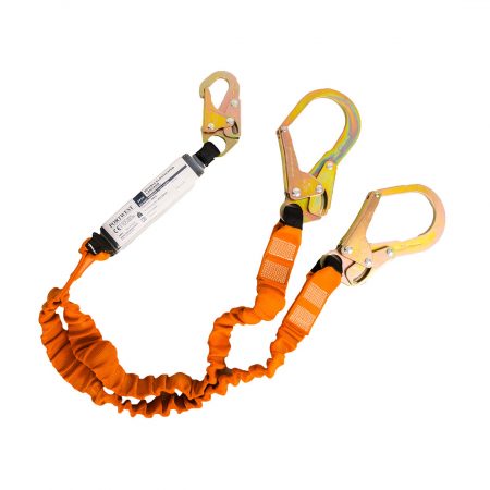 Dobbel 140kg lanyard med støtdemping