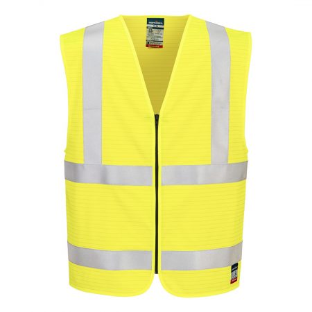 Bizflame Hi-Vis FR-vest med glidelås