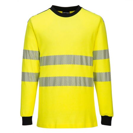 PW3 Modaflame Knit Hi-Vis FR langermet T-skjorte med lange ermer