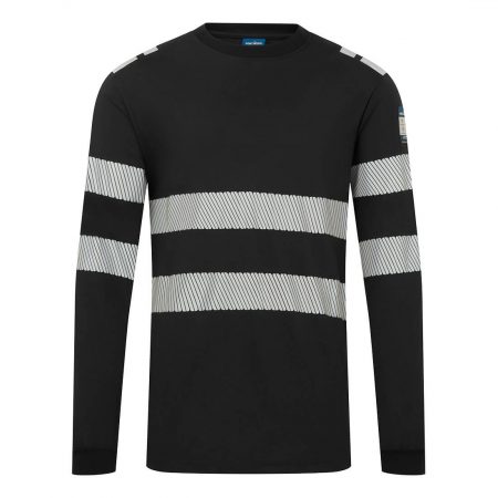 PW3 Modaflame Strikket Hi-Vis FR langermet T-skjorte