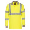 FR Modaflame Antistatisk Langermet Hi-Vis Polo skjorte