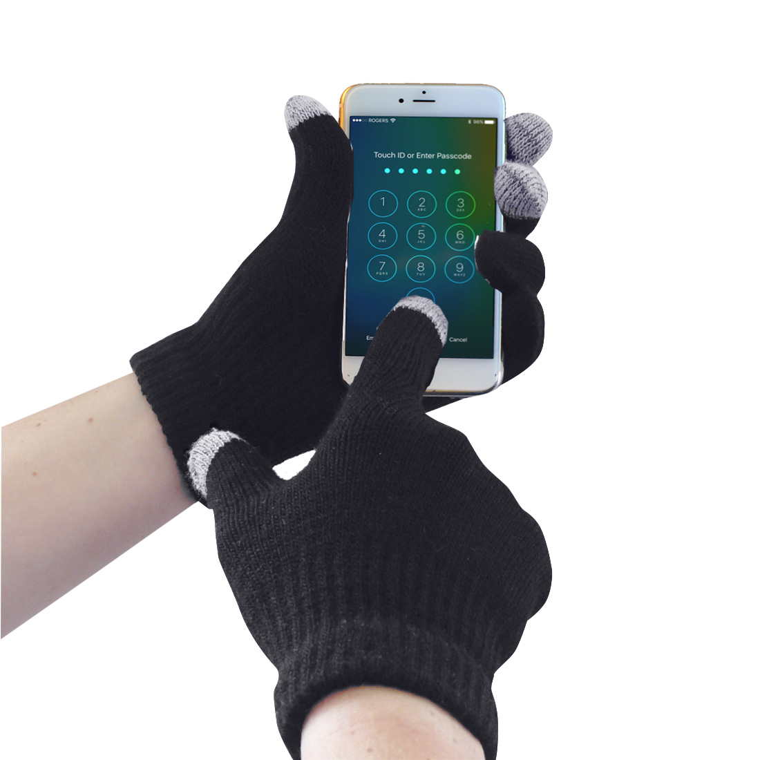 Touch Screen Strikket Hanske