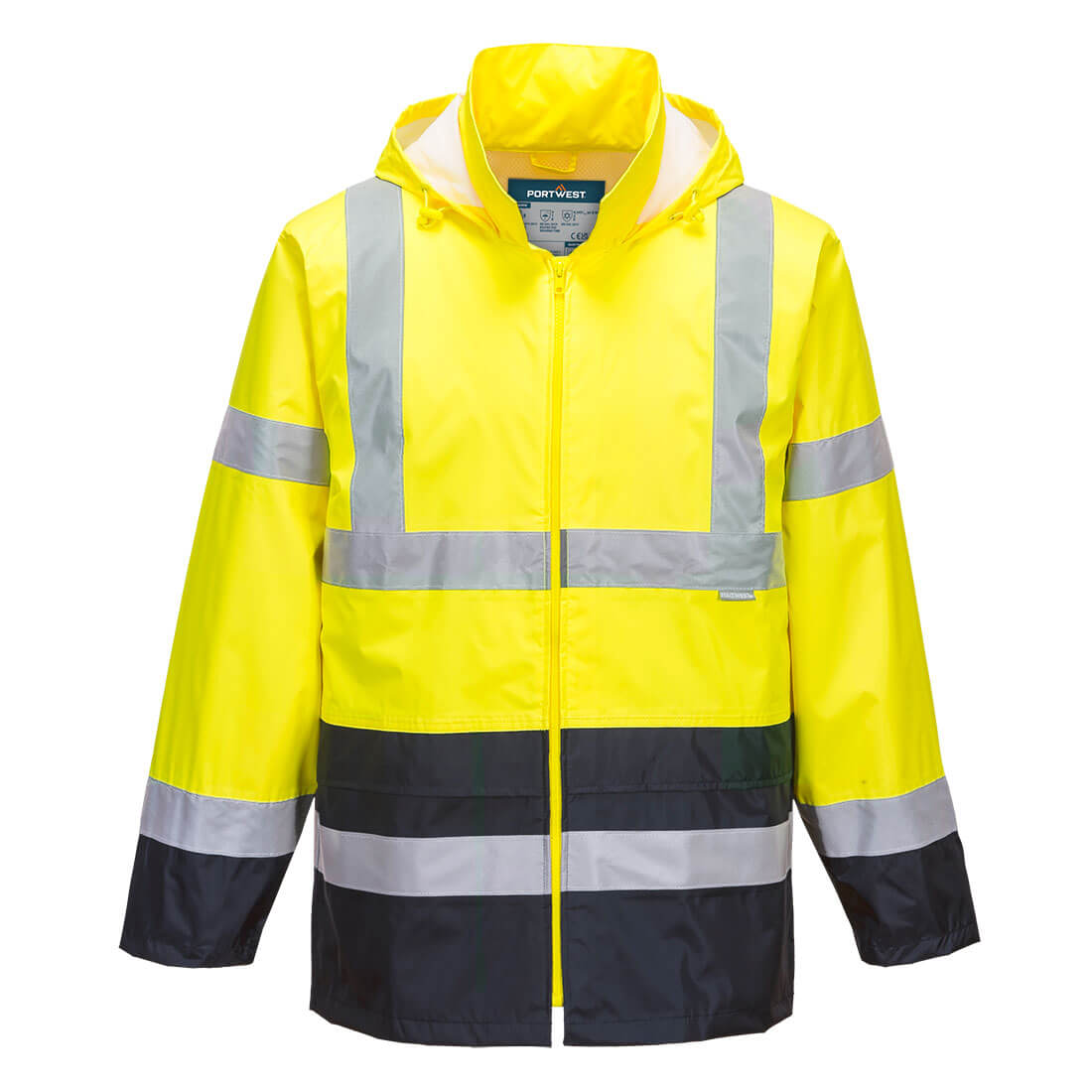 Hi-Vis klassisk regnjakke med kontrast - Bilde 3