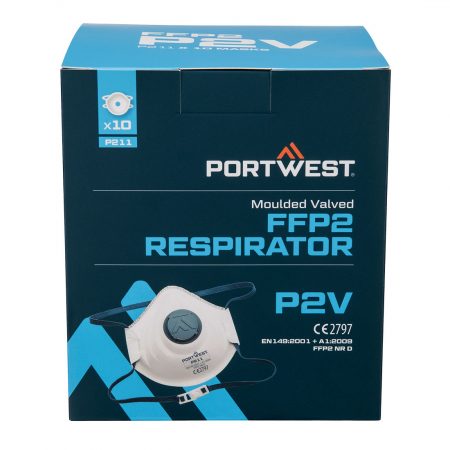 Formstøpt FFP2 respirator med ventil (Pk10)