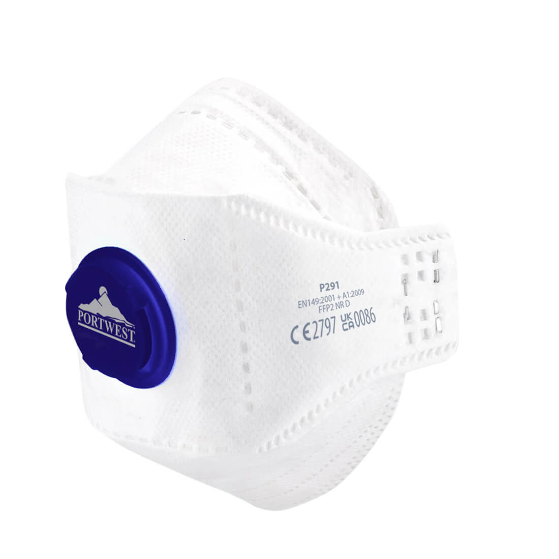 EAGLE FFP2 Dolomite Foldbar Ventilert Maske (PK10)
