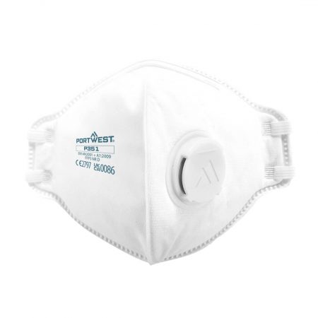 FFP3 Dolomite foldbar maske med ventil (PK20)