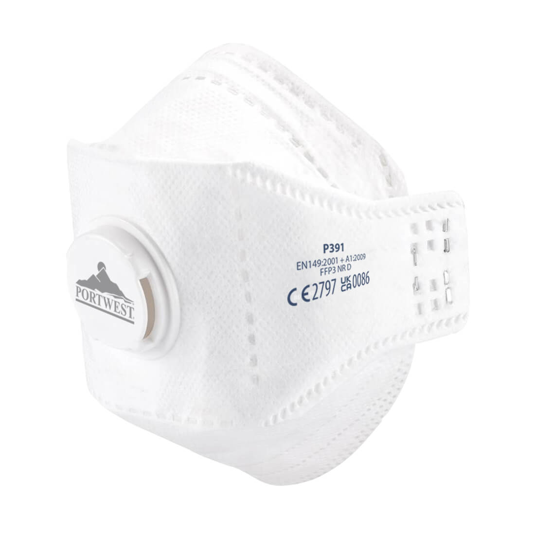EAGLE FFP3 Dolomite foldbar Støvmaske med ventil (10pk)