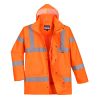 Hi-Vis pustende regn-trafikk jakke