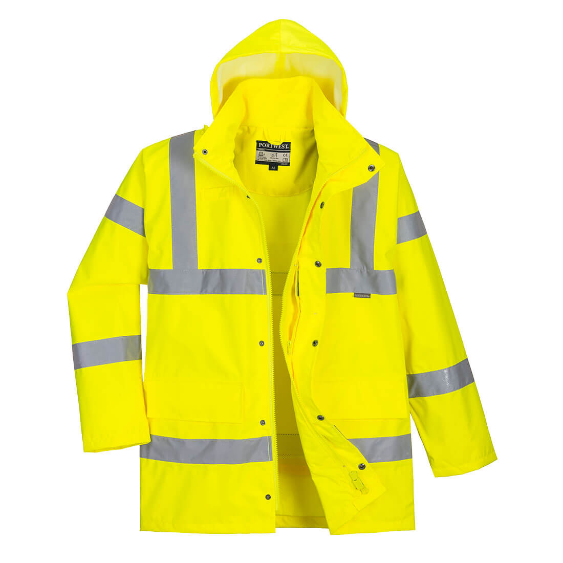 Hi-Vis pustende regn-trafikk jakke - Bilde 2