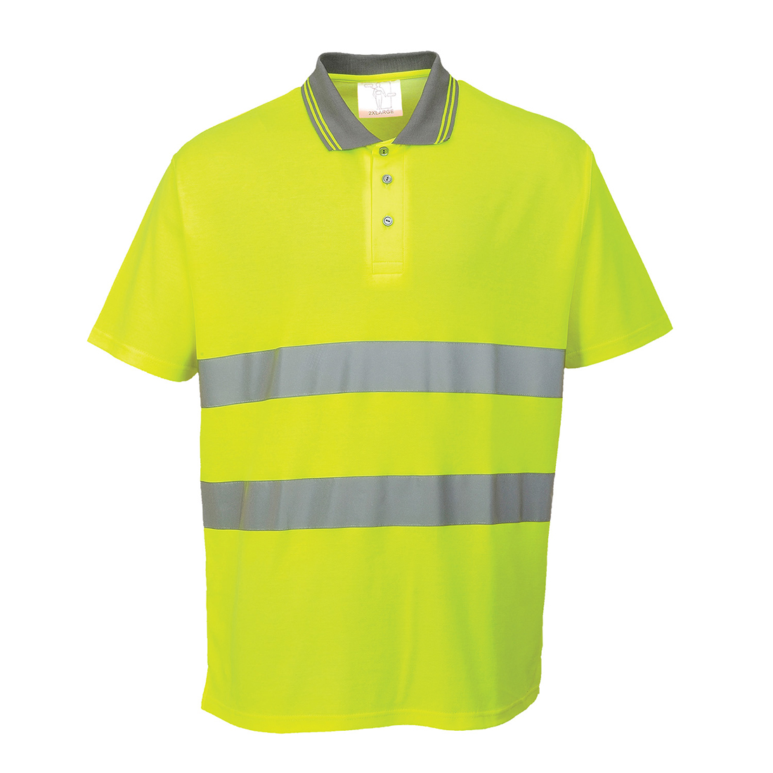 Hi-Vis Lettvekt Polo skjorte S/S - Bilde 2