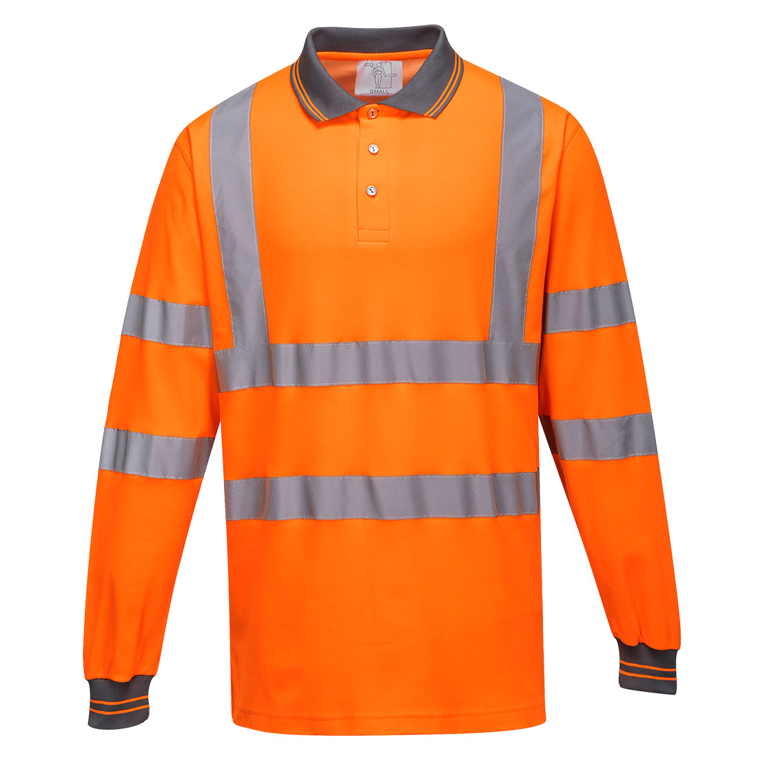 Hi-Vis Cotton Comfort Langermet Polo L/S