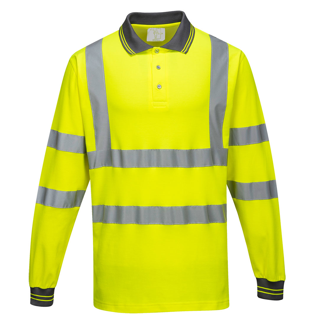 Hi-Vis Cotton Comfort Langermet Polo L/S - Bilde 2