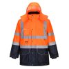 Hi-Vis 7-i-1 Pustende Trafikk jakke