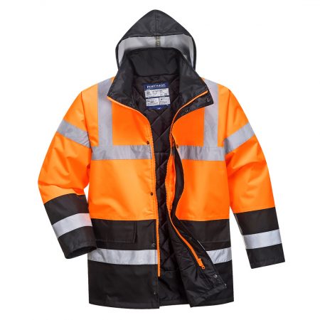Hi-Vis Vinter Trafikk jakke to farget