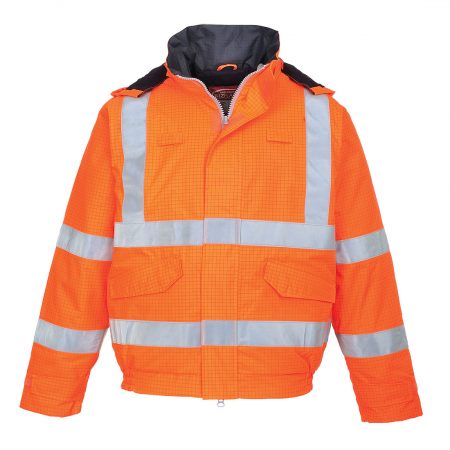 Bizflame Rain Hi-Vis Antistatisk Pilotjakke