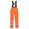 Bizflame Regnbukse - fôret - Hi-Vis anti-statisik FR bukse