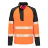PW3 1/4 Zip Hi-Vis genser
