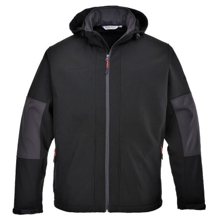 Softshell med hette (3L)