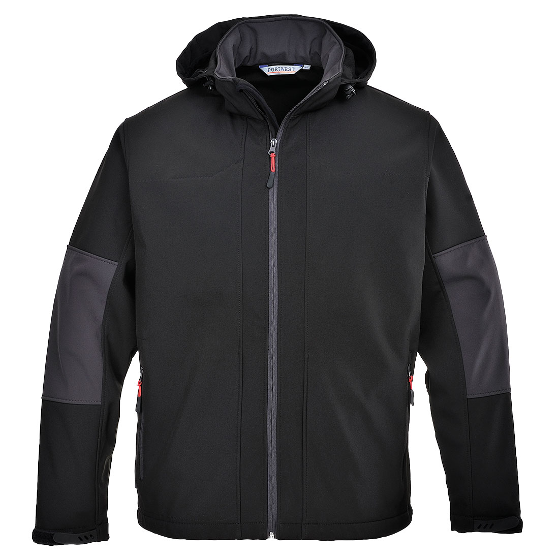 Softshell med hette (3L)