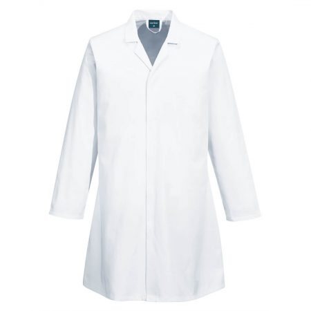 These Portwest lab coats come with a choice of contrast collar for easy identification where departments segregation of work areas is necessary to limit potential cross contamination. They are food safe with no pockets that can trap dirt and bacteria and suitable for industrial washable.