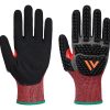 CS hand protection offers maximum cut protection, radical low light visibility and premium cut glove features. The A732's TPR pads and reinforced thumb crotch ensure high durability and impact protection. Suitable for use with touchscreen devices, the breathable 18-gauge liner offers optimal dexterity and comfort with a sandy nitrile palm coating that offers exceptional grip.