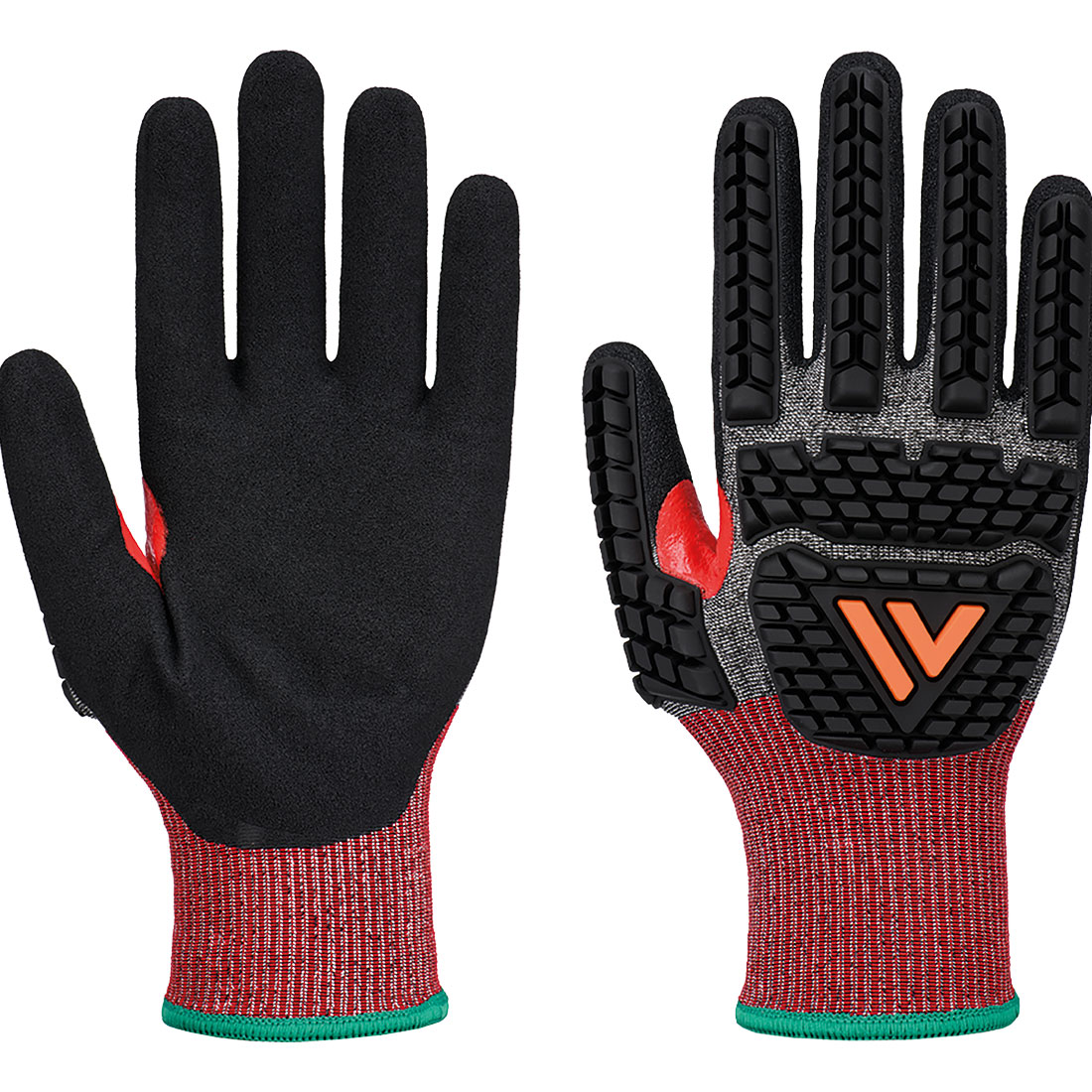 CS hand protection offers maximum cut protection, radical low light visibility and premium cut glove features. The A732's TPR pads and reinforced thumb crotch ensure high durability and impact protection. Suitable for use with touchscreen devices, the breathable 18-gauge liner offers optimal dexterity and comfort with a sandy nitrile palm coating that offers exceptional grip.