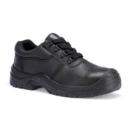 The ESF02 is a trusted and affordable safety shoe. The features steel toe cap protects against impact at toe area and the steel mid sole protects the wearer from underfoot sharp objects. The double density PU outsole offers comfort and great energy absorption properties. The outsole is also certified to the highest level of slip resistance and meets fuel and oil resistance requirements.