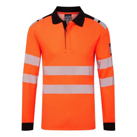 PW3 Modaflame Strikket FR Langermet Poloskjorte
