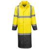 Hi-Vis Regnfrakk med kontrastfarge 122 cm