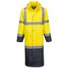 Hi-Vis Regnfrakk med kontrastfarge 122 cm