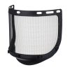 The Portwest etched steel mesh visor offers premium face protection during forestry, ground maintenance or similar work activities. The hexagonal mesh structure ensures excellent light transmission for enhanced vision whilst protecting from impacts of high speed particles. The visor can be used with Portwest browguard PF01 or with helmet mounted visor carrier PF02 and most Portwest helmets.